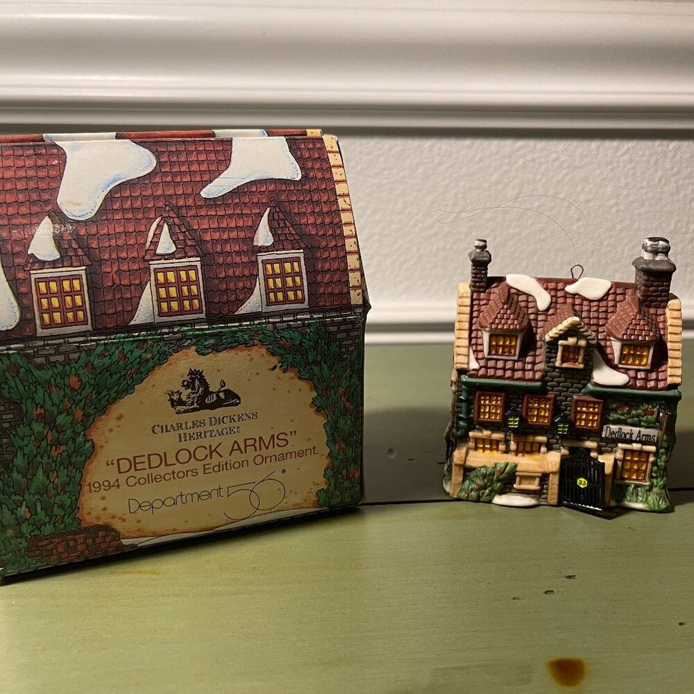 DEPT 56 DICKENS VILLAGE DEADLOCK ARMS ORNAMENT – 1994 Collector's Edition